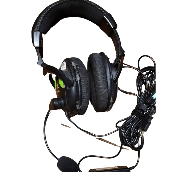 🐢 Turtle Beach Ear Force X12 Black Headband Headset  Xbox 360 ⛱️ - Picture 1 of 2